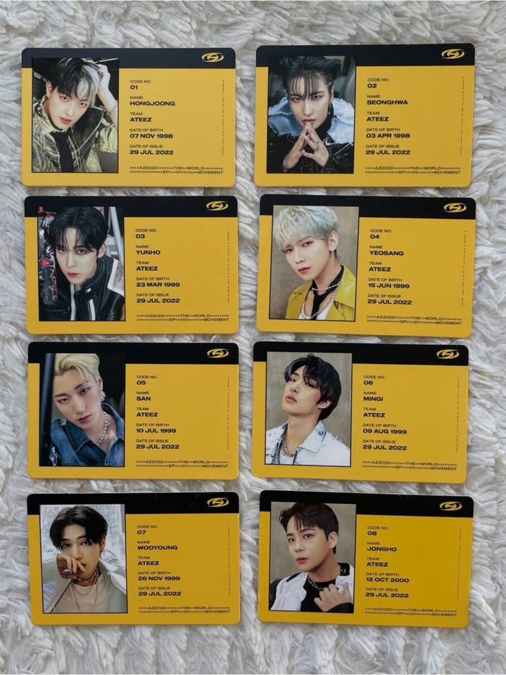Ateez ID Photocards Diary